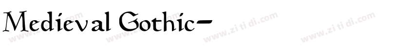 Medieval Gothic字体转换